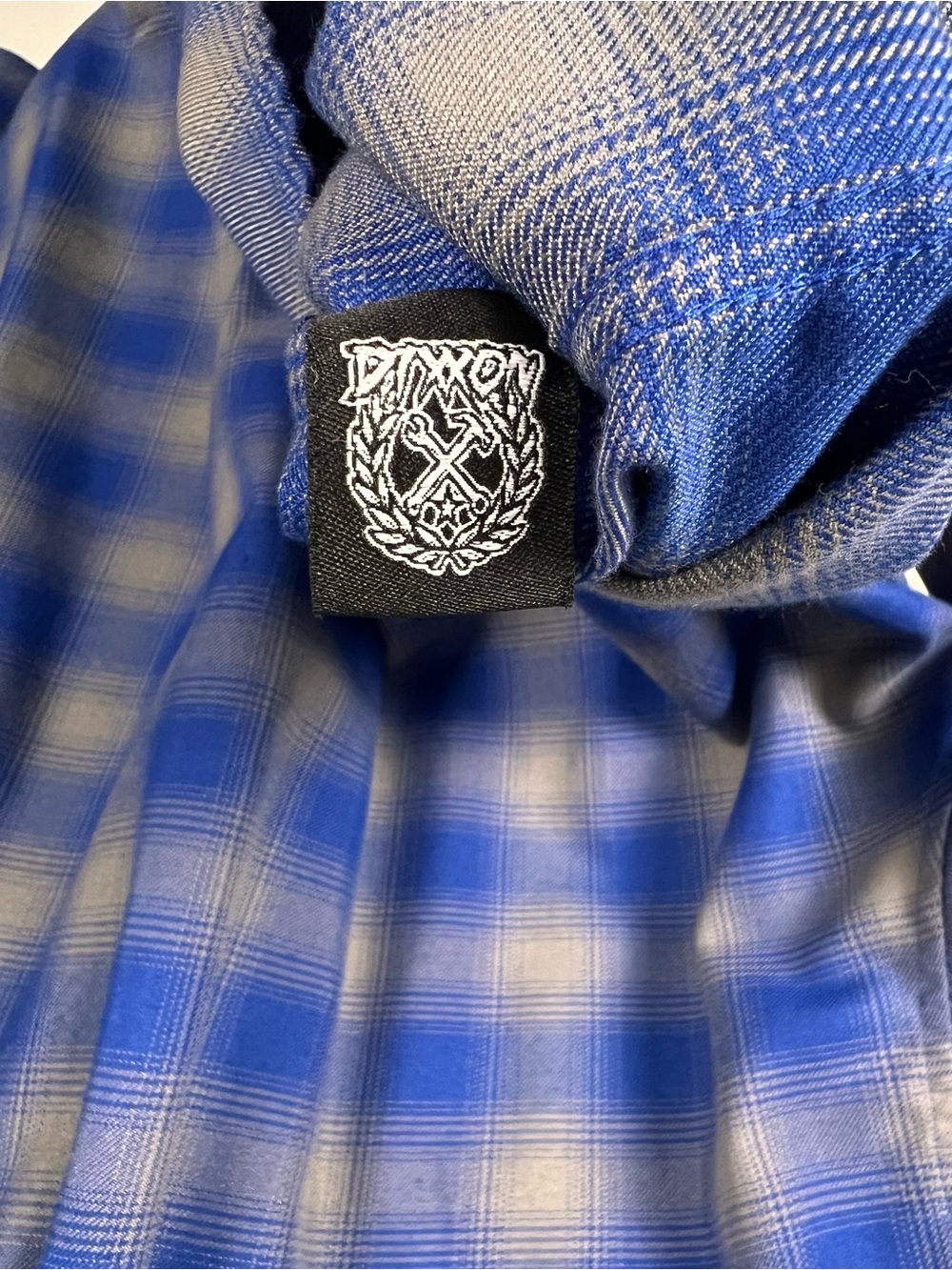 Dixxon Flannel S&S Cycle 65th Anniversary Men's 2X Blue Plaid Pearl Snap Shirt - Picture 7 of 9
